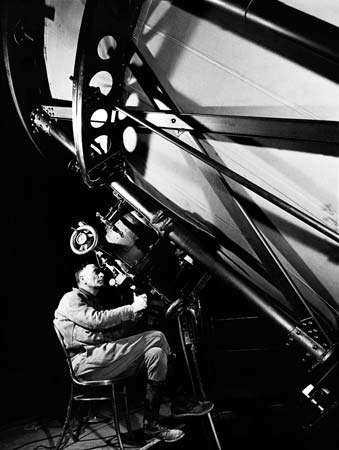 Edwin Powell Hubble, photograph by Margaret Bourke-White, 1937.